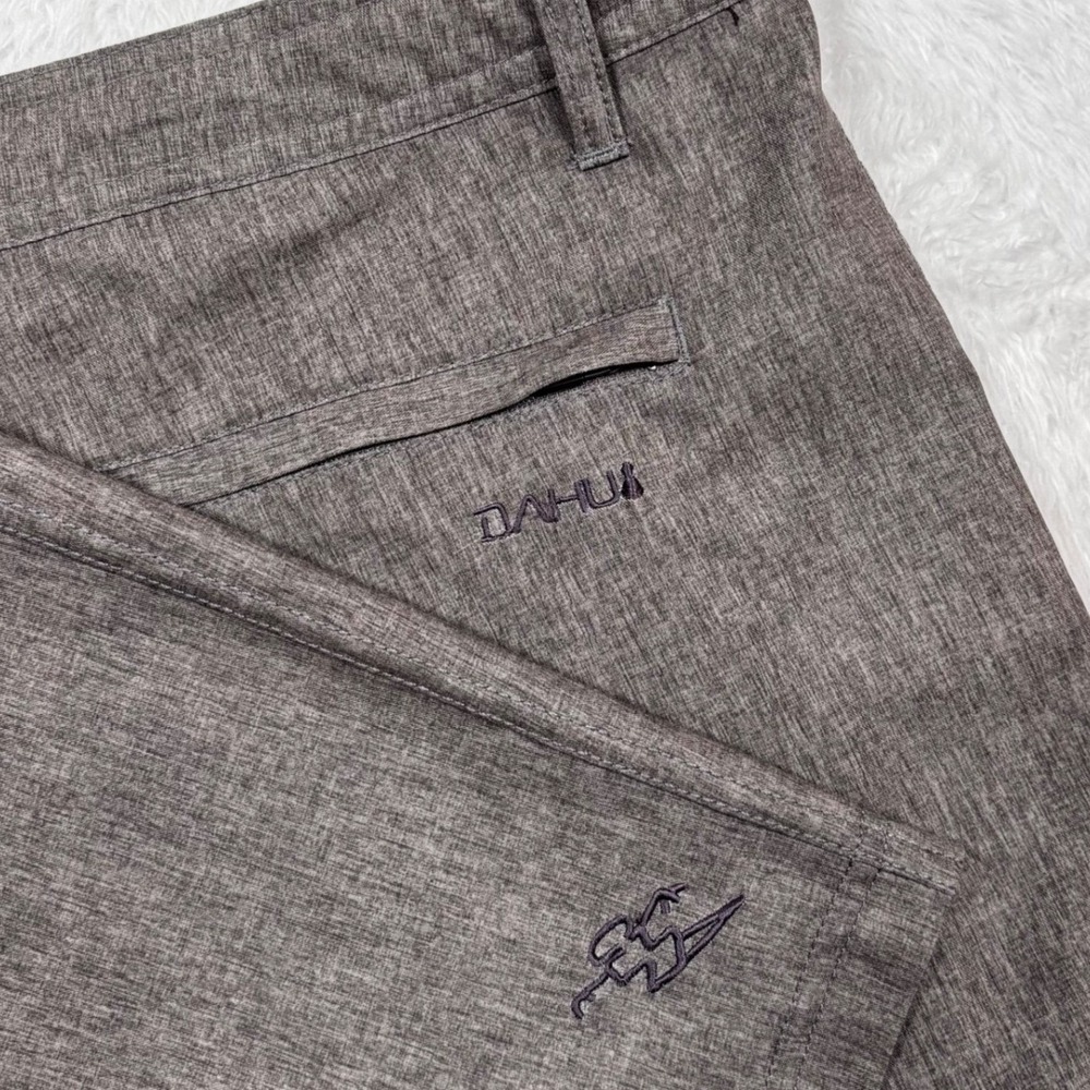 DaHui Hybrid Shorts Mens 38 Brown Heather Stretch Quick Dry Boardshorts Golf
